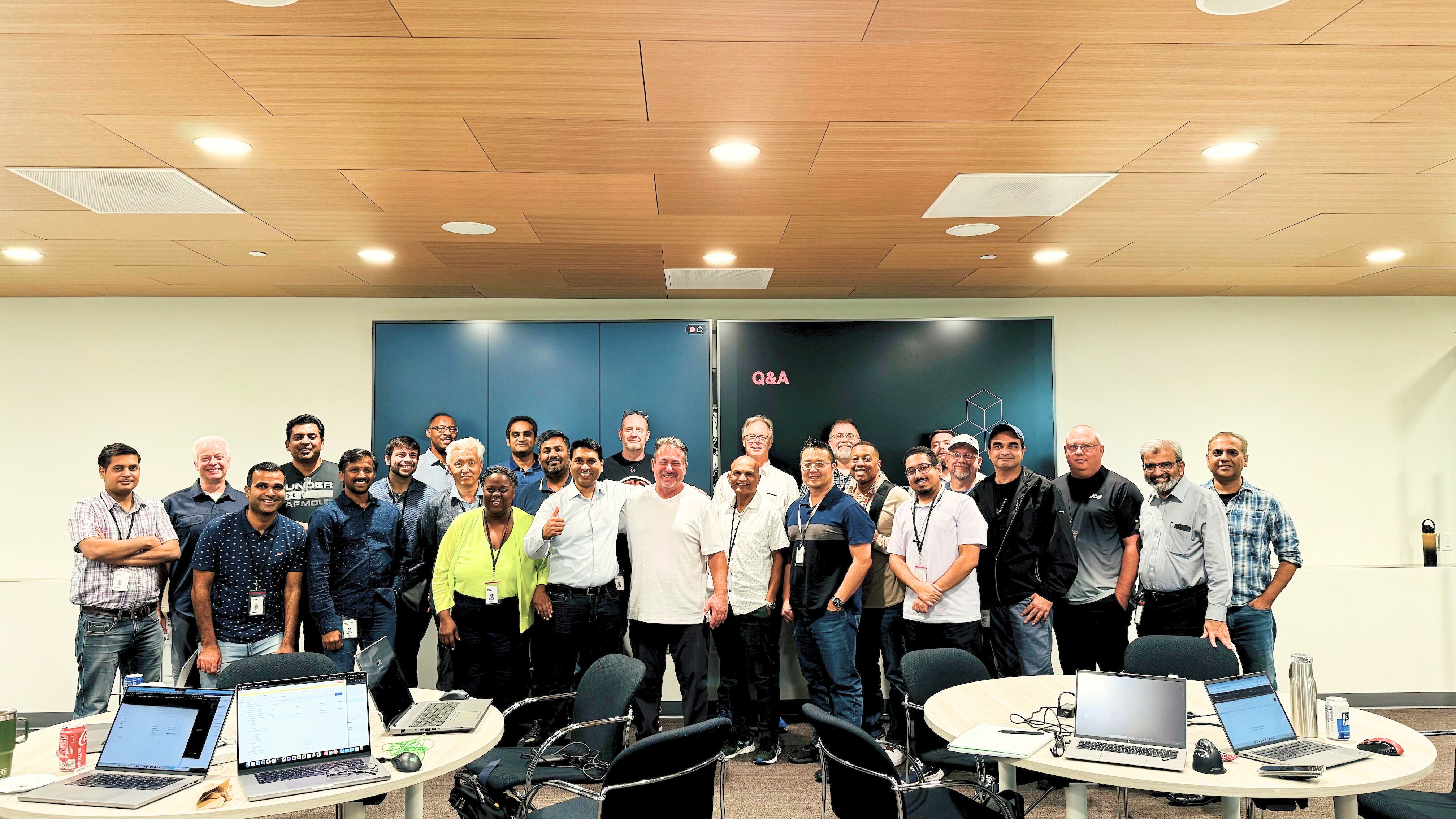 Product and technology leaders at an execution workshop